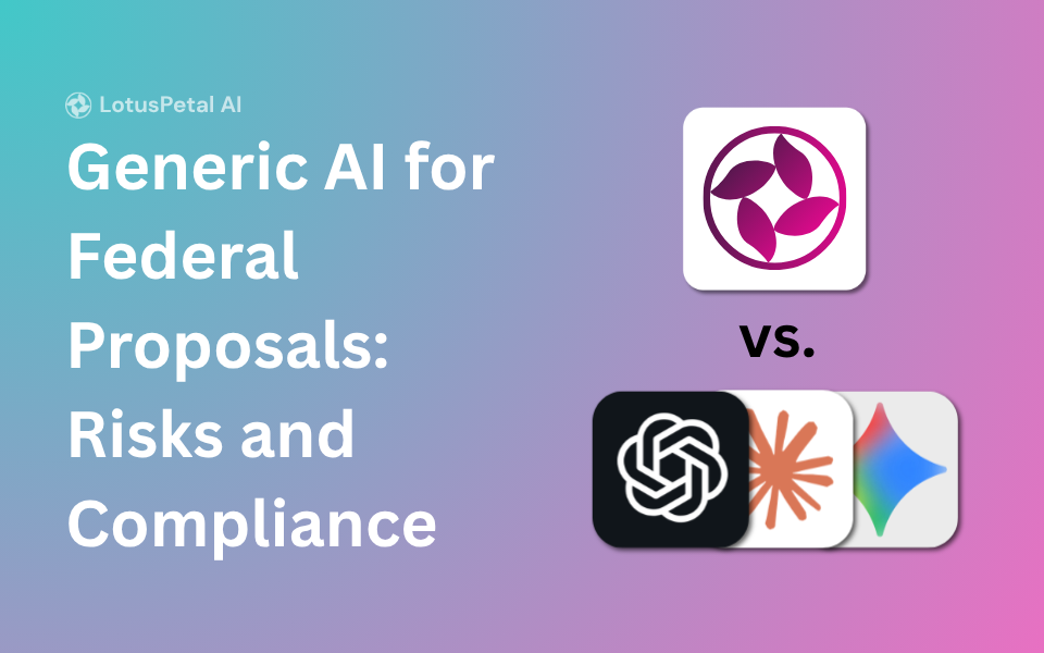 Generic AI for Federal Proposals: Risks and Compliance